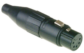 Złącze XLR 5 -pinowe Montaż na kablu Żeński