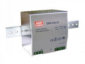 Zasilacz impuslowy, szyna DIN ( 24V 10A) MEAN WE
