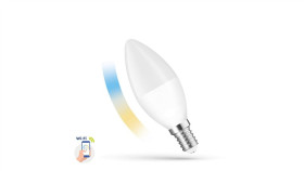 Led Świecowa 5W E-14 230V Cct+Dim Wi-Fi Spectrum Smart