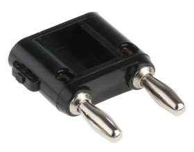 Adapter z wtykiem bananowym Męski Śruba typ Wtyk bananowy Czarny 15A Fluke