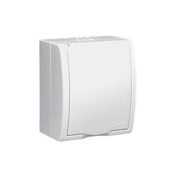 GNIAZDO elekt. AQUAR POJ.BIAŁE AQZ1 AQZ1/11 herm.