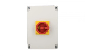 Rozłącznik główny/awaryjny w obudowie 3P 125A 45kW AC23A 400V pokrętło żółto-czerwone 3LD2866-0TB53