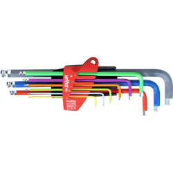 Pin wrench kit, 1.5 mm, 2 mm, 2.5 mm, 3 mm, 4 mm, 5 mm, 6 mm, 8 mm, 10 mm, hexagon, 46555