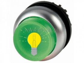Napęd przycisku stabil. wysoki (zielony ) podświe.