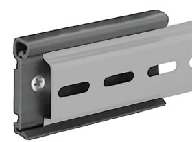 Zacisk radiatora, do uzytku z: Szyna montażowa radiatora (35 mm) Zatrzask,