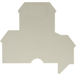 Ścianka koncowa Pokrywa końcowa Wieland Wielopoziomowy blok zacisków do montażu przewlekanego ze złączem śrubowym