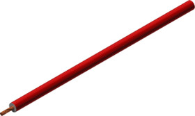 PVC-switching strand, extremely flexible, Cableline, 0.75 mm², 196 x 0.07 mm, red, outer Ø 3.5 mm, 60.7028-10022