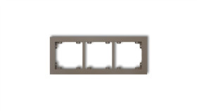 Deco Ramka Potrójna Deco Pastel Matt Czekoladowy 49Dr-3