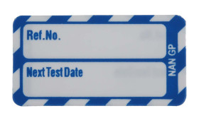 Zawieszka w rozmiarze nano Biały na niebieskim Angielski Brady