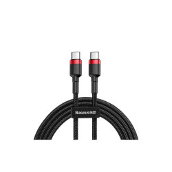 Kabel USB-C Wtyk-Wtyk 1m Baseus Red+Black QC3.0 Power Delivery 60W