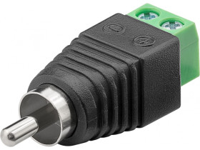 Kostka zaciskowa 2-pinowa Wtyk Cinch z mocowaniem śrubowym