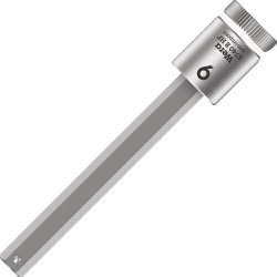 Wera 05003042001 8740 B HF Zyklop In-Hex 3/8&quot; Bit-Socket 9 x 100mm