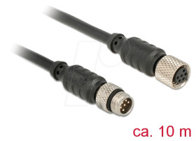 12643 M8 Sensor- / Actuar cable M8 6 Pin male to M8 6 Pin female