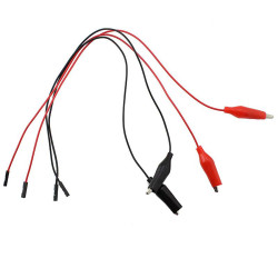 Przewód z zaciskiem krokodylkowym 2447, kolor: Czerwony/czarny, dł. 300mm, Kitronik