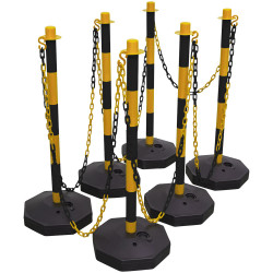 Sealey BYSBKIT Black/Yellow Post &amp; Chain Kit 25m