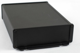 Aluminum RF enclosure, (L x W x H) 220 x 165 x 55 mm, black, IP54, 1457T2202EBK