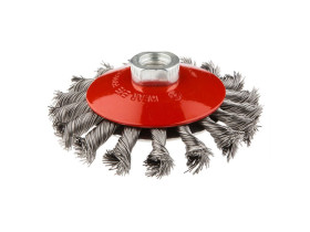Szczotka druciana tarczowa odgięta 100 mm x M14 INOX 57H589 TOPEX