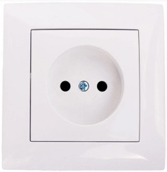 Wesa Gniazdo pojedyncze b/u białe LC-07