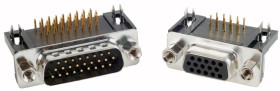 Złącze D-Sub 26-pinowe Żeński Proste Płytka drukowana