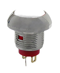 Przycisk miniaturowy Chwilowy SPST średnica wycięcia 13.6mm, montaż panelowy RS PRO