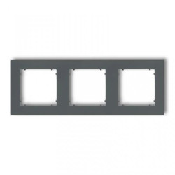 MINI Ramka potrójna grafitowy mat 28MR-3