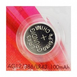 Bateria AG12 386 LR43 SR43W guzikowa pastylkowa alkaliczna 11.6x4.2