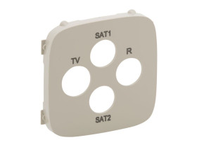 VALENA ALLURE Plakietka gniazda TV-RD-SAT-SAT kremowa 754816 LEGRAND