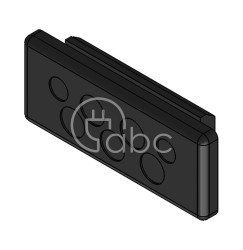 Przepust kablowy niedzielony KEL-DP-E, na 7 przewodów, 50585