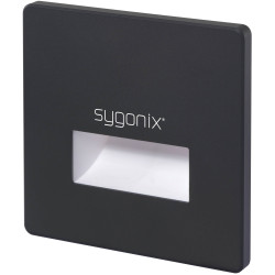 Sygonix SY-6179432 LED recessed Wall Light 1.2W black indoor use