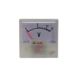 Miernik analog.volt.kwa.15V mini mini