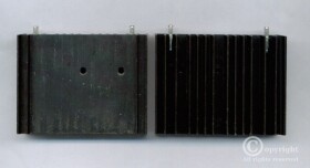 RADIATOR ALUMINIOWY 66x50mm MOCOWANIE 2PIN (RAD66X50)