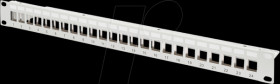 DN-91410 19" Patchpanel for 24x Keystone module, grey