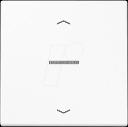 LS101KO5PWW Single rocker, alpine white, light guide, arrow symbols