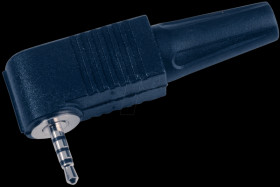 Jack plug, 2.5 mm 4-pin, curved
