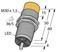 Turck Czujnik indukcyjny nie podtynkowy NI15-M30-AD4X