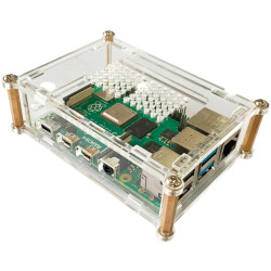 Joy-it Transparent acrylic case for Raspberry Pi 4B board