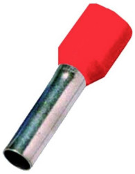 Intercable 180750 Końcówka rurkowa 1 mm² z częściową izolacją czerwony 1 szt.