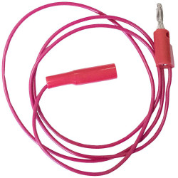 Mueller BU-2031-A-24-2 Test Lead 0.6m Red Crocodile Clip 4mm Jack
