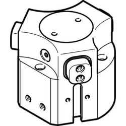Chwytak pneumatyczny, palce: 3, Podwójna, Równoległy, 8 barów
