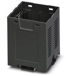 Housing lower part, ABS/PC, (W x H x D) 67.6 x 75 x 87.3 mm, black, for enclosure, 1069885