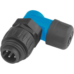 Amphenol C016 10K006 000 10 Cable connector angled C16-1 Number of pins: 6&#x2B;PE