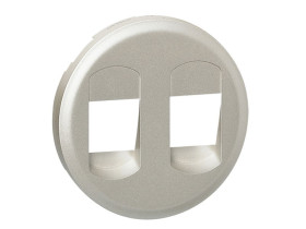 CELIANE Plakietka gniazda głośnikowego podwójna tytanowa 068512 LEGRAND