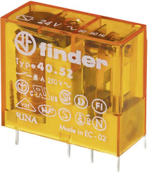 Finder 40.52.8.240.0000-50 Przekaźnik SMT 40.52.8.240.0000, monostabilny, 1 cewka, 250 V/AC, 8 A, 50 szt.