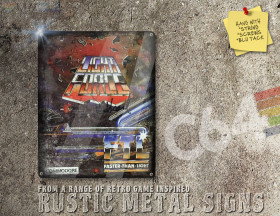 Chic Commodore 64 Game Light Force Box Artwork Metal Sign [656]