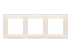 SIMON 55 Ramka 3 potrójna Nature szkło mrożone kremowe TRN3/171 KONTAKT SIMON