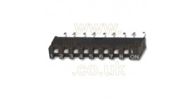 SIL 8 way SPST SIL switch (SIP-08T) - Multicomp
