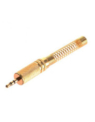 WTYK JACK 3,5 STEREO ZŁOTY Z ODGIĘTKĄ JW400 VITALCO