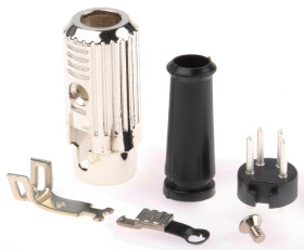 Wtyk Din 4 -pinowe Męski Montaż na kablu 100 V AC