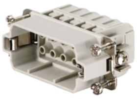 Pin contact insert, 2, 10 pole, unequipped, crimp connection, with PE contact, 1873870000