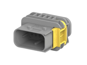 Obudowa złącza 10-pinowe TE Connectivity 2-rzędowe Żeński 10 A, 30 A 2-156 Montaż na kablu Kabel Obudowa do zacisków